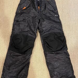 Boys Gray and Black Snow Pants size 8/10